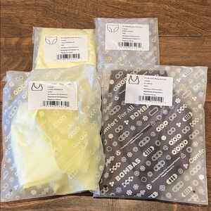 Bombas bralette and underwear bundle size L